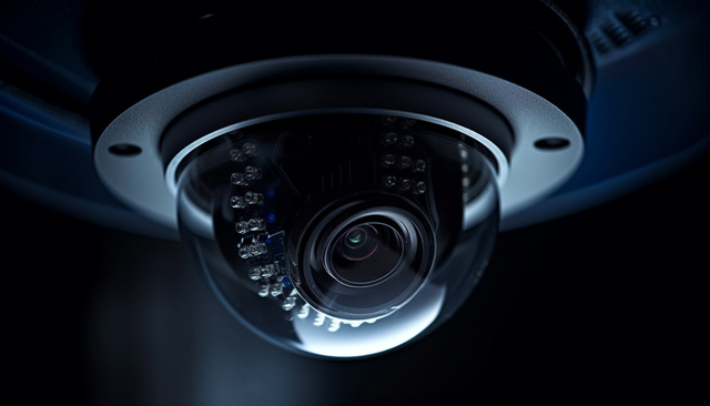 Security camera in the dark